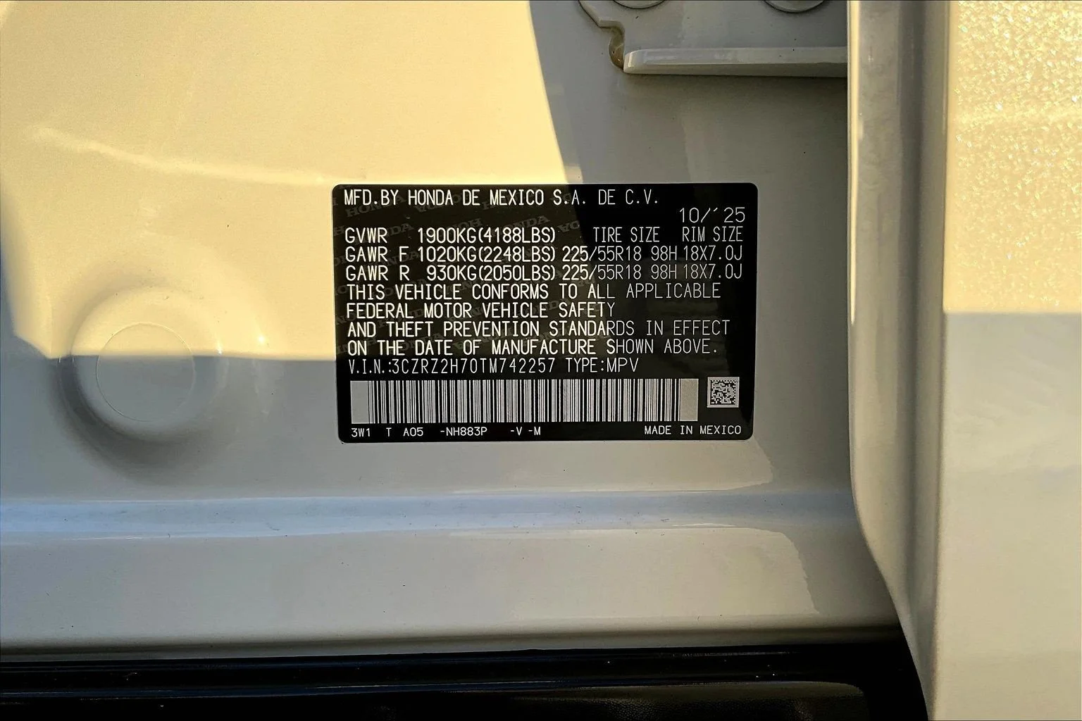 2026 Honda HR-V EX-L - Photo 13