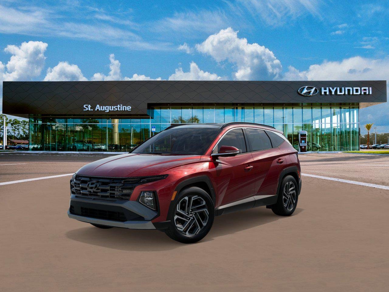 New 2026 Red Hyundai Limited FWD image 1