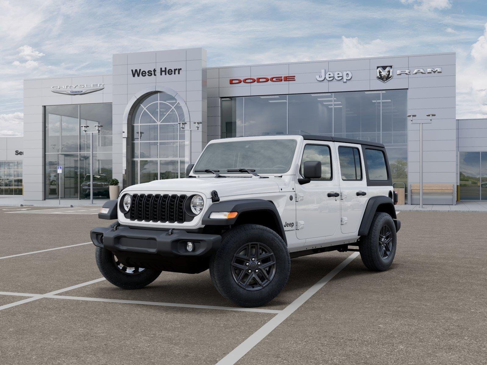 New 2027 Bright White Clear-Coat Paint Jeep Sport S image 1