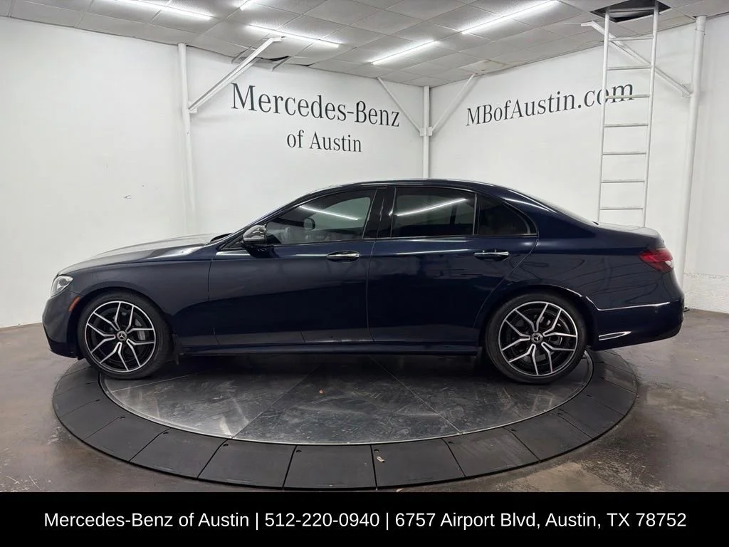 Certified Used 2021 Blue Mercedes-Benz E 350 image 4