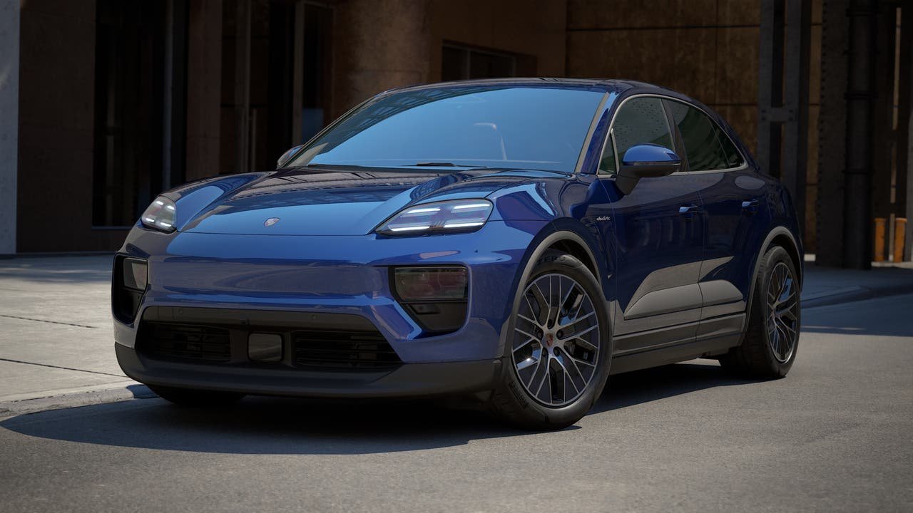 New 2026 Gentian Blue Metallic Porsche Electric image 1