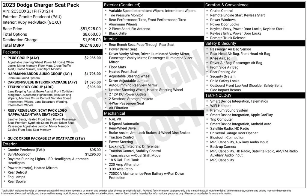 Certified Used 2023 Gray Dodge R/T Scat Pack image 8