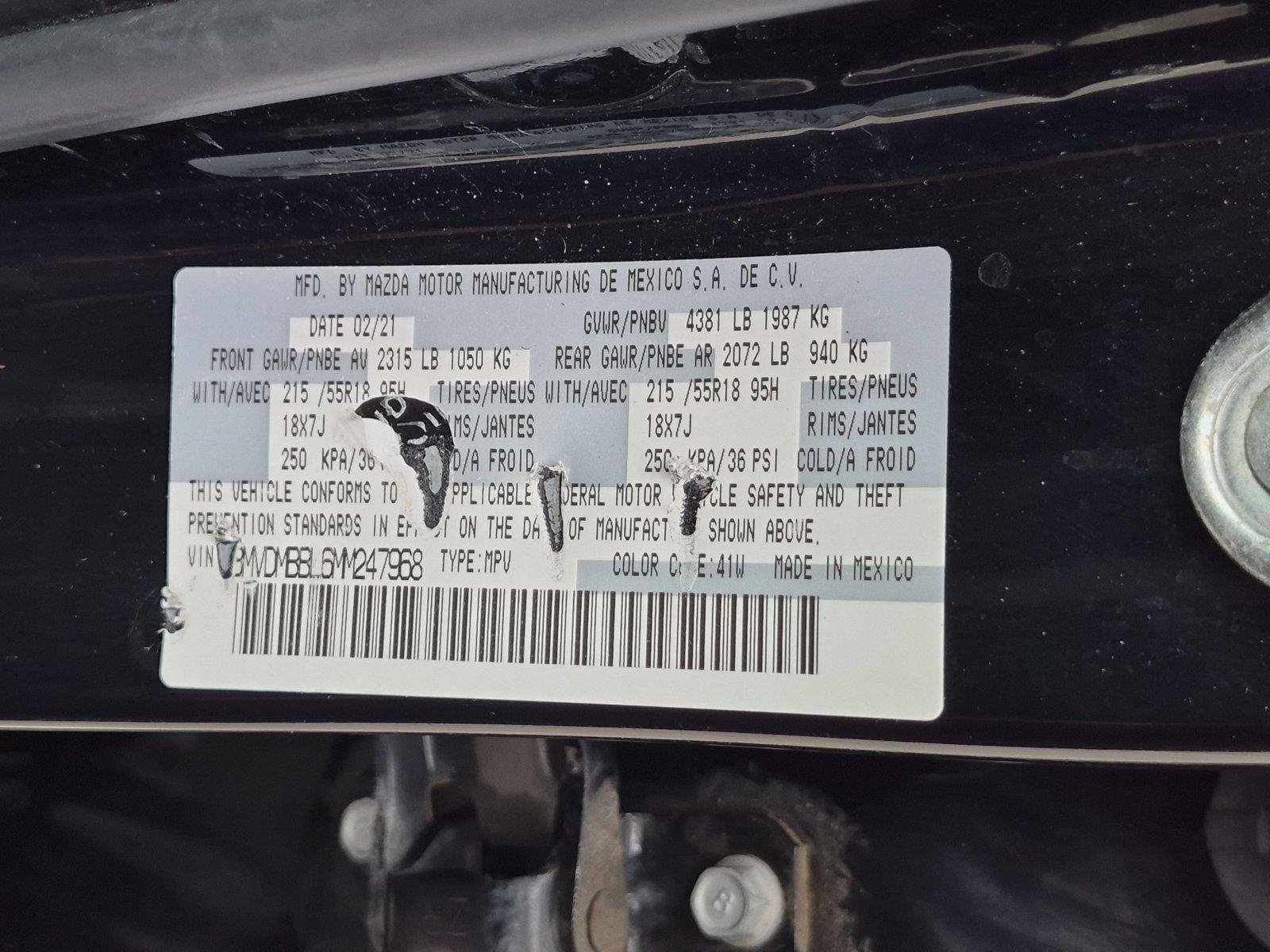 Used 2021 Jet Black Mica Mazda Select image 37