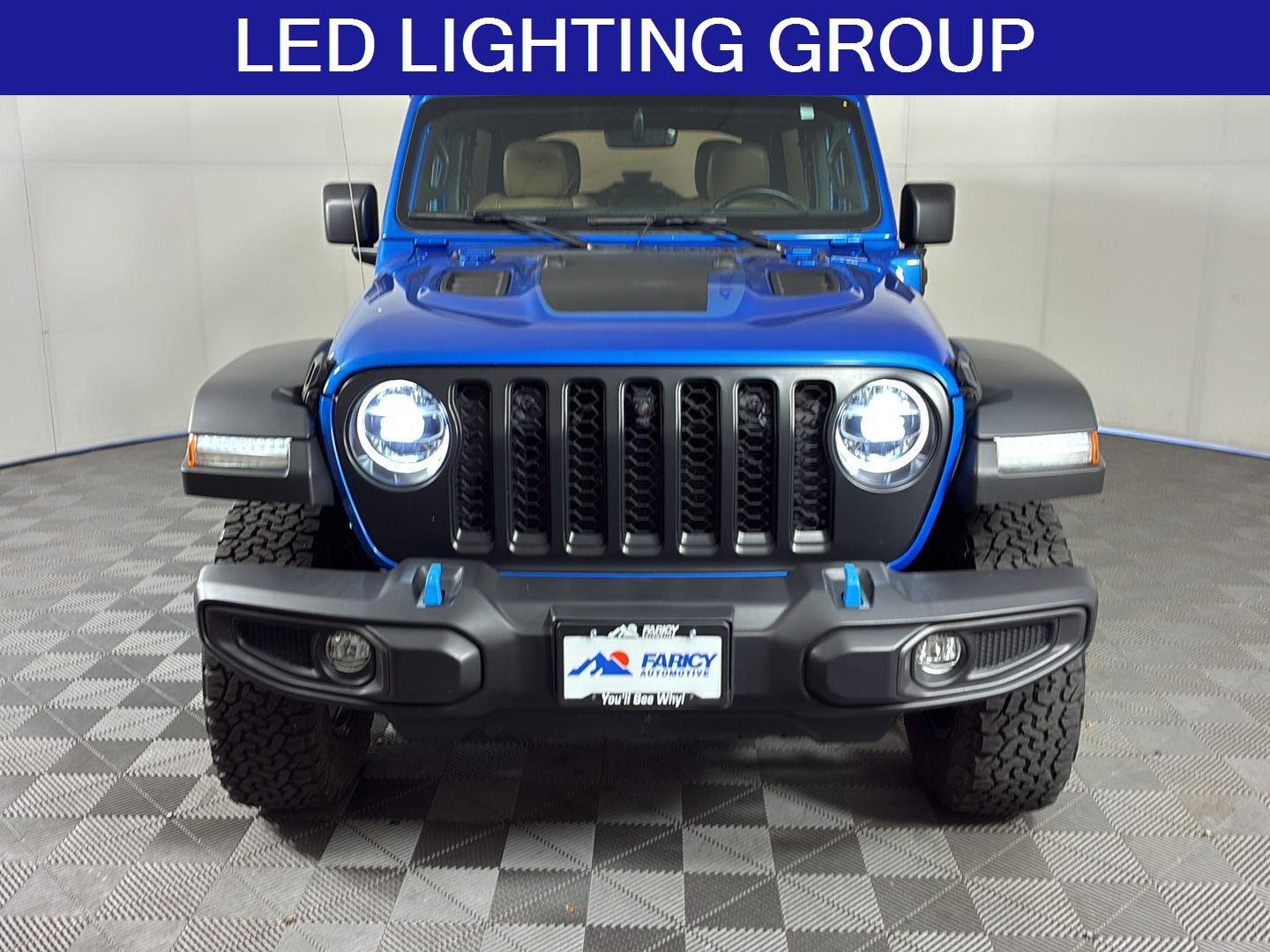 Used 2021 Hydro Blue Pearlcoat Jeep Unlimited Rubicon image 4