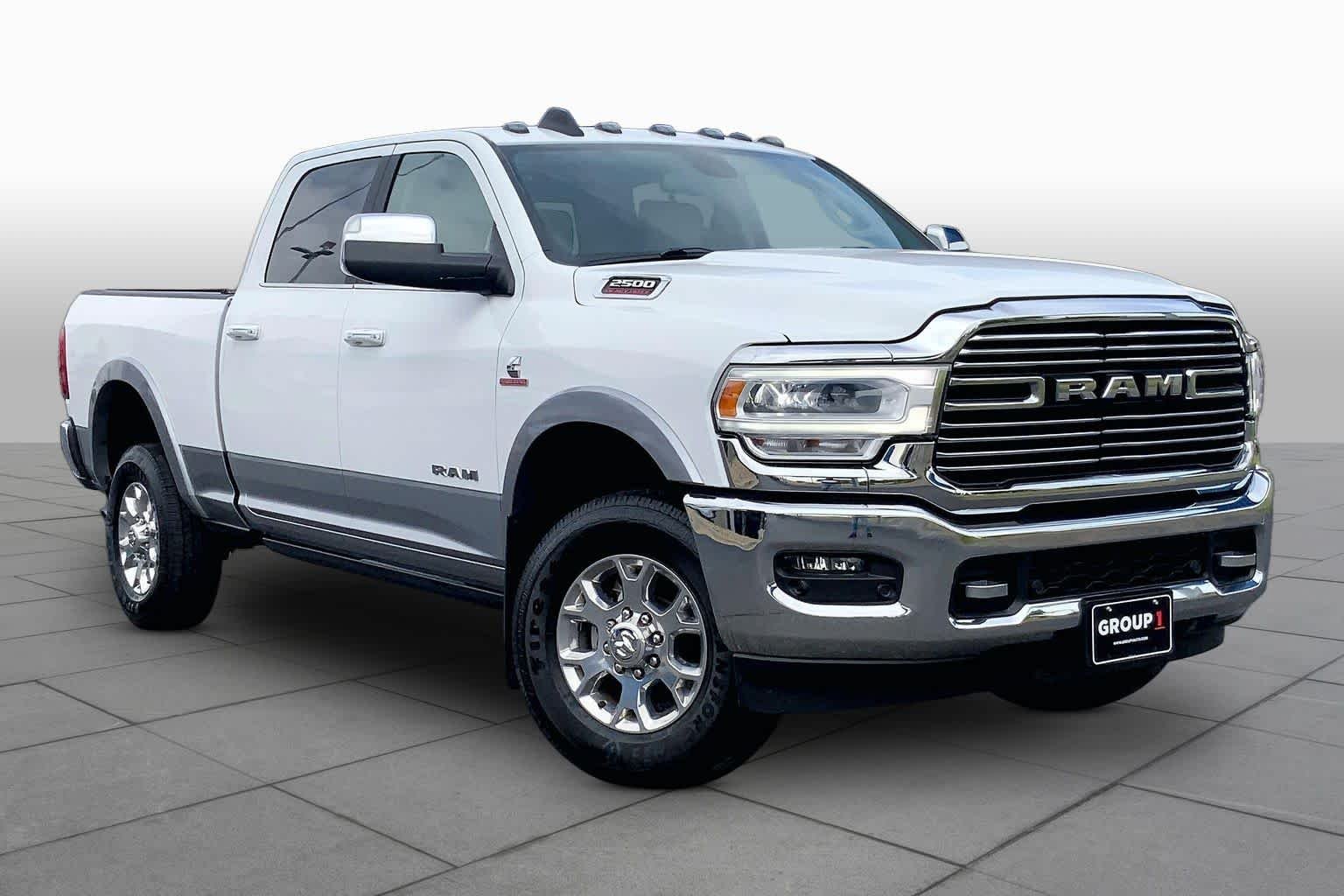 Used 2019 Bright White Clearcoat Ram Laramie image 3