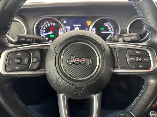 Used 2022 Granite Crystal Metallic Clearcoat Jeep Unlimited Rubicon 4xe image 15