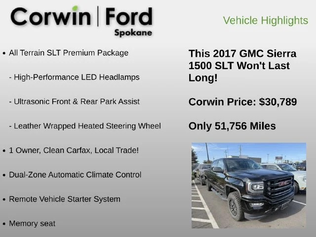 Used 2017 Onyx Black GMC SLT image 11