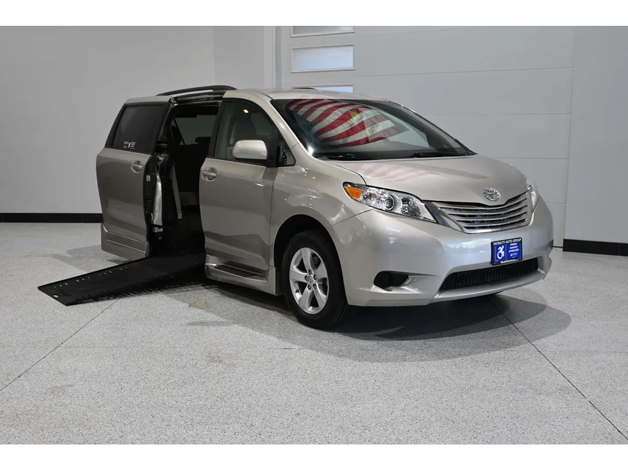 Used 2015 GOLD Toyota LE Mobility Handicap Van image 2