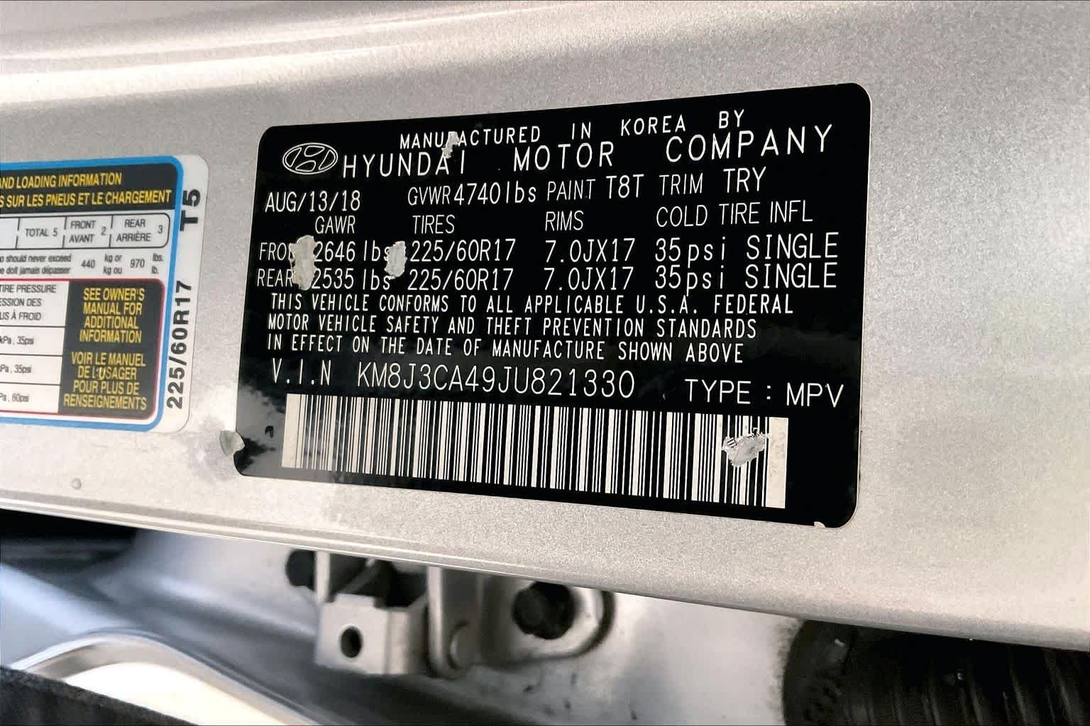 Used 2018 Molten Silver Hyundai SEL Plus image 31