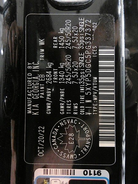 Used 2023 EBONY BLACK Kia SX X-Line AWD image 33