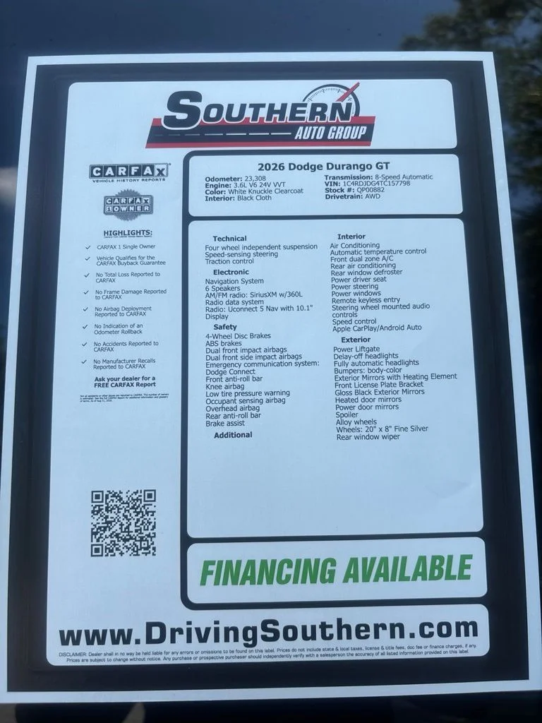 Used 2026 White Dodge GT image 28