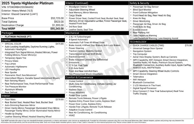 Used 2025  Toyota Platinum image 7