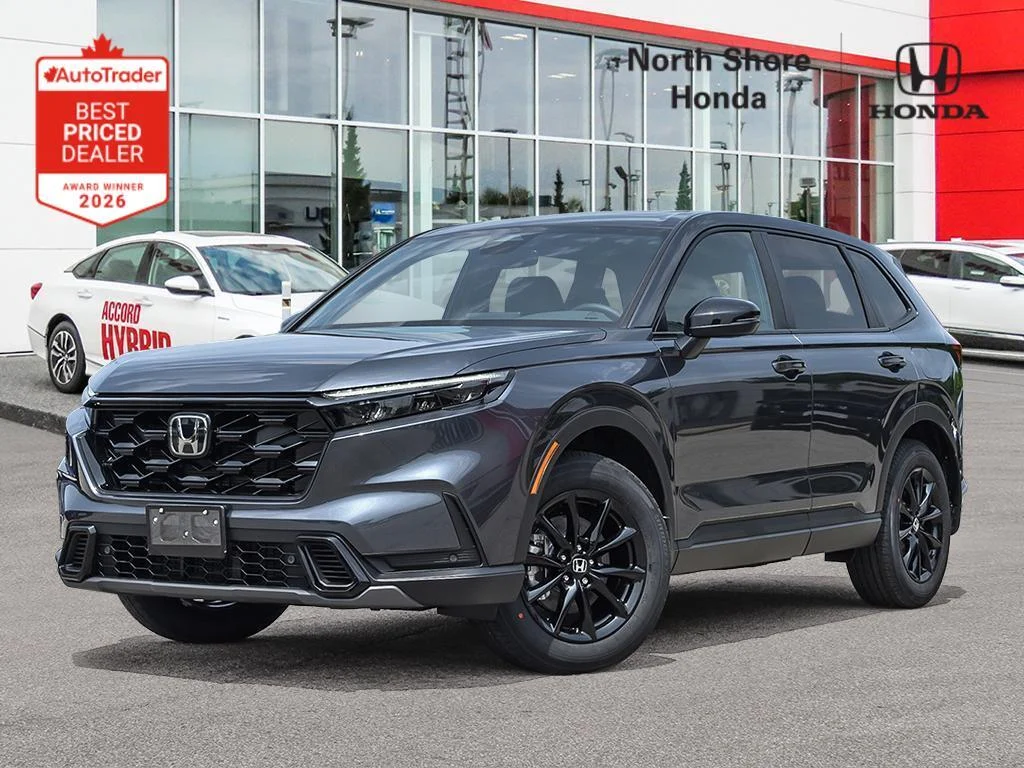 New 2026 Meteoroid Gray Metallic Honda EX-L HYBRID Comfort and efficiency — beautifully c image 1