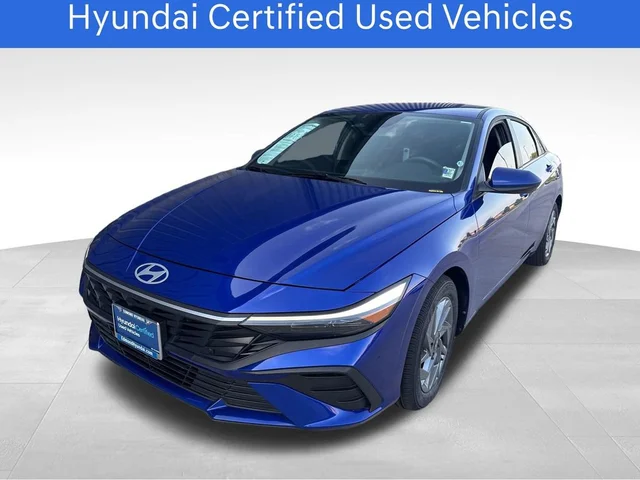 Certified Pre-Owned 2025 Hyundai Elantra Hybrid Blue