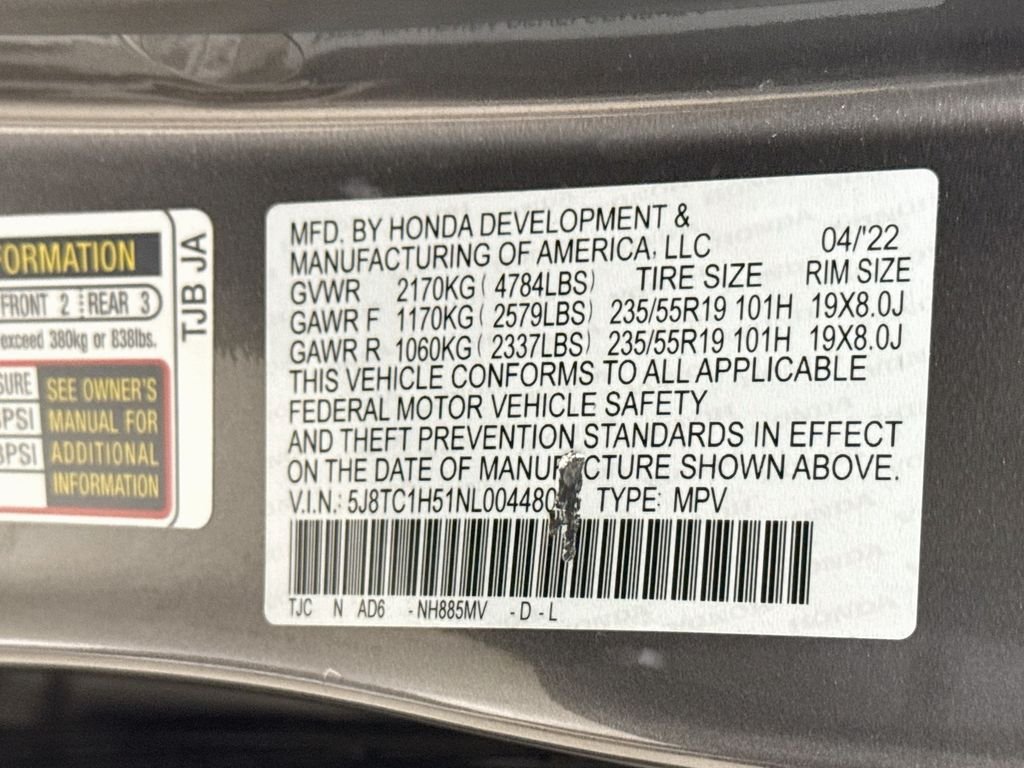 Used 2022 Liquid Carbon Metallic Acura w/Technology Package image 34