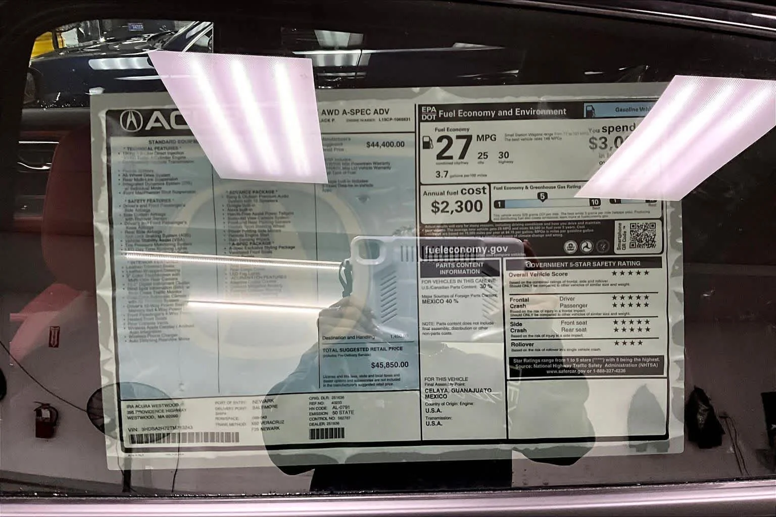 New 2026 Crystal Black Pearl Acura With A-Spec Advance Package image 19