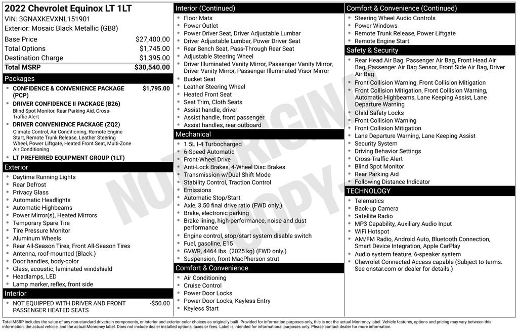 Certified Used 2022 Black Chevrolet LT image 27