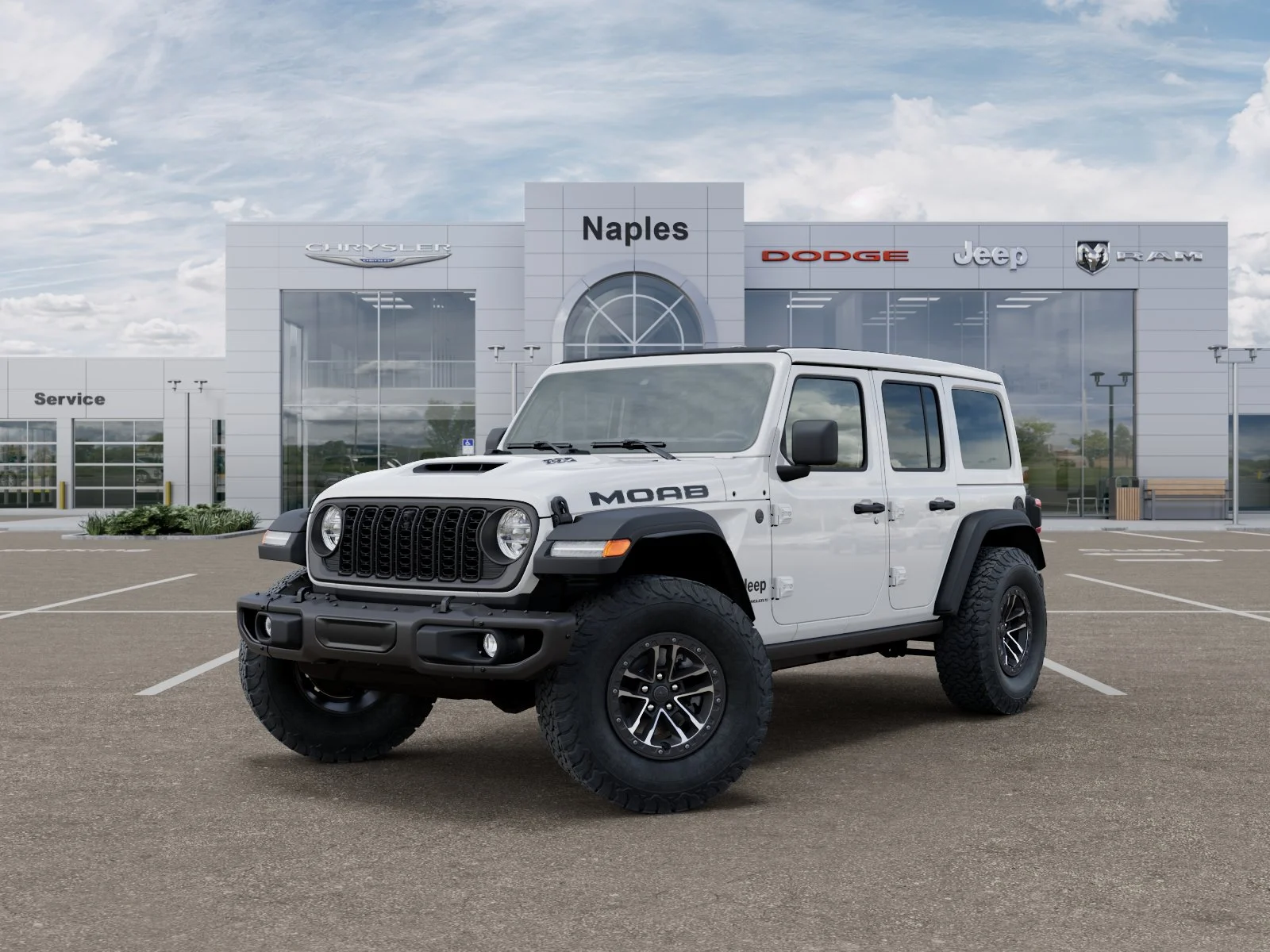 New 2026 Bright White Clear-Coat Exterior Paint Jeep Moab 392 image 27