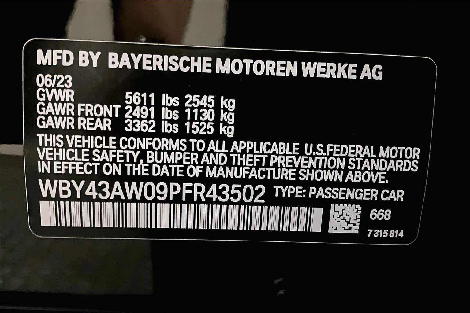 Certified Used 2023 Jet Black BMW eDrive35 image 33