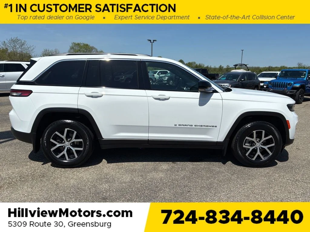 Used 2024 Bright White Clearcoat Jeep Limited image 7