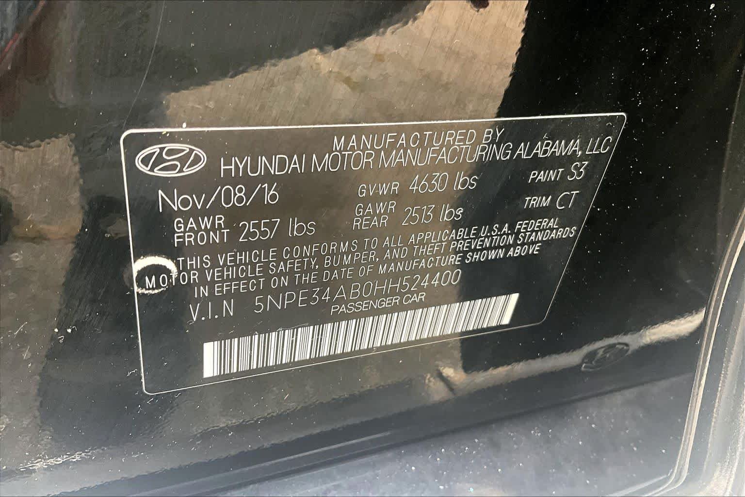 Used 2017 Phantom Black Hyundai Sport image 33