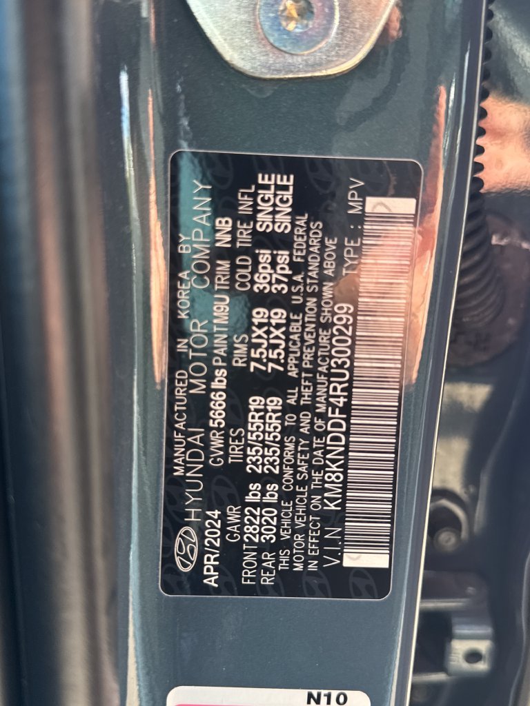 Used 2024 Digital Teal Hyundai SEL image 27