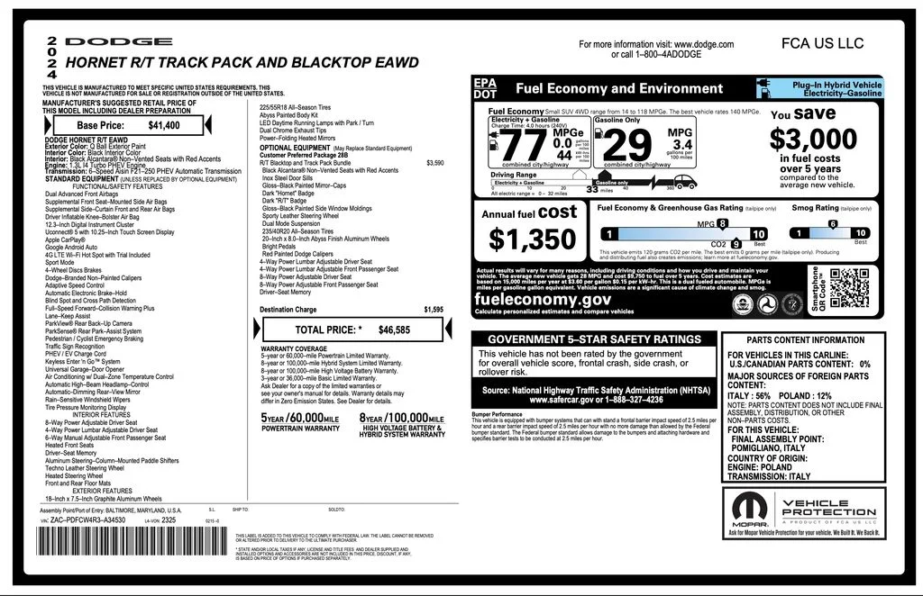 Certified Used 2024 White Dodge R/T image 3