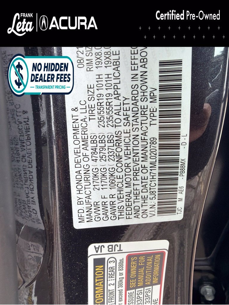 Certified Used 2021 Gunmetal Metallic Acura  image 28