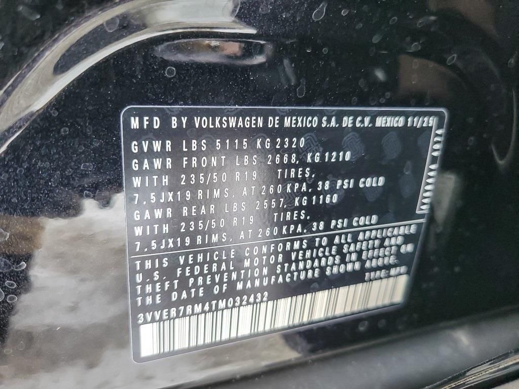 New 2026 Deep Black Pearl Volkswagen 2.0T SE image 18