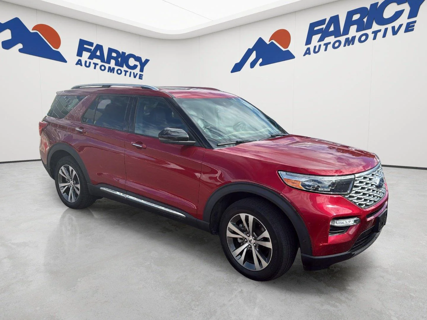 Used 2020 Rapid Red Metallic Tinted Clearcoat Ford Platinum image 3