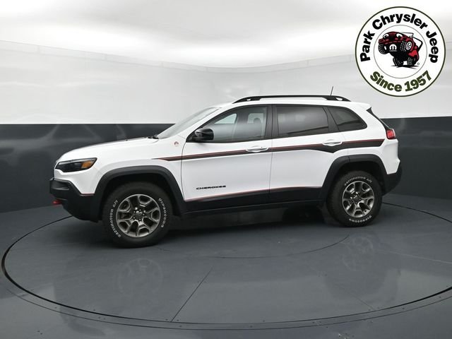 Used 2022 Jeep Cherokee Trailhawk with VIN 1C4PJMBX8ND508083 for sale in Burnsville, Minnesota