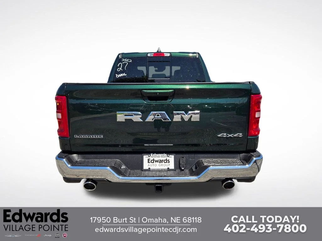 New 2026 Serrano-Green Metallic Exterior Paint RAM Laramie image 4