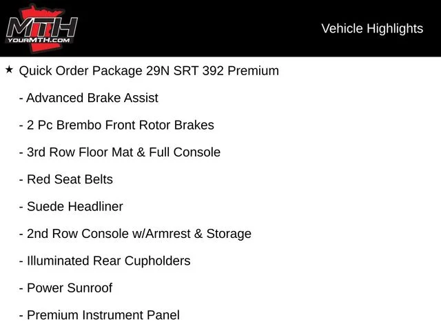 Certified Used 2024 Black Dodge SRT 392 Premium image 5