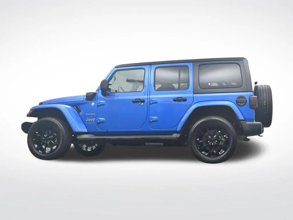 Used 2022 Blue Jeep Unlimited Sahara 4xe image 36