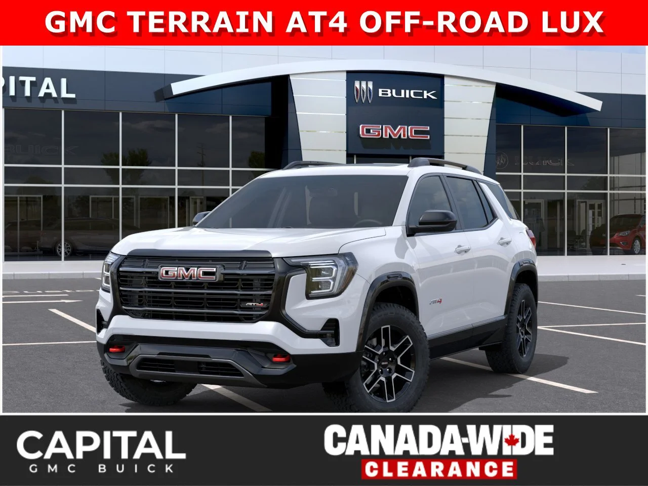 New 2027 Summit White GMC AWD AT4 image 1