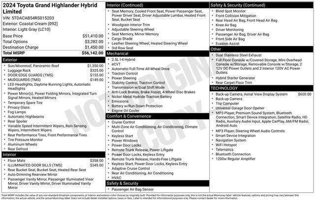 Used 2024 White Toyota Limited image 24