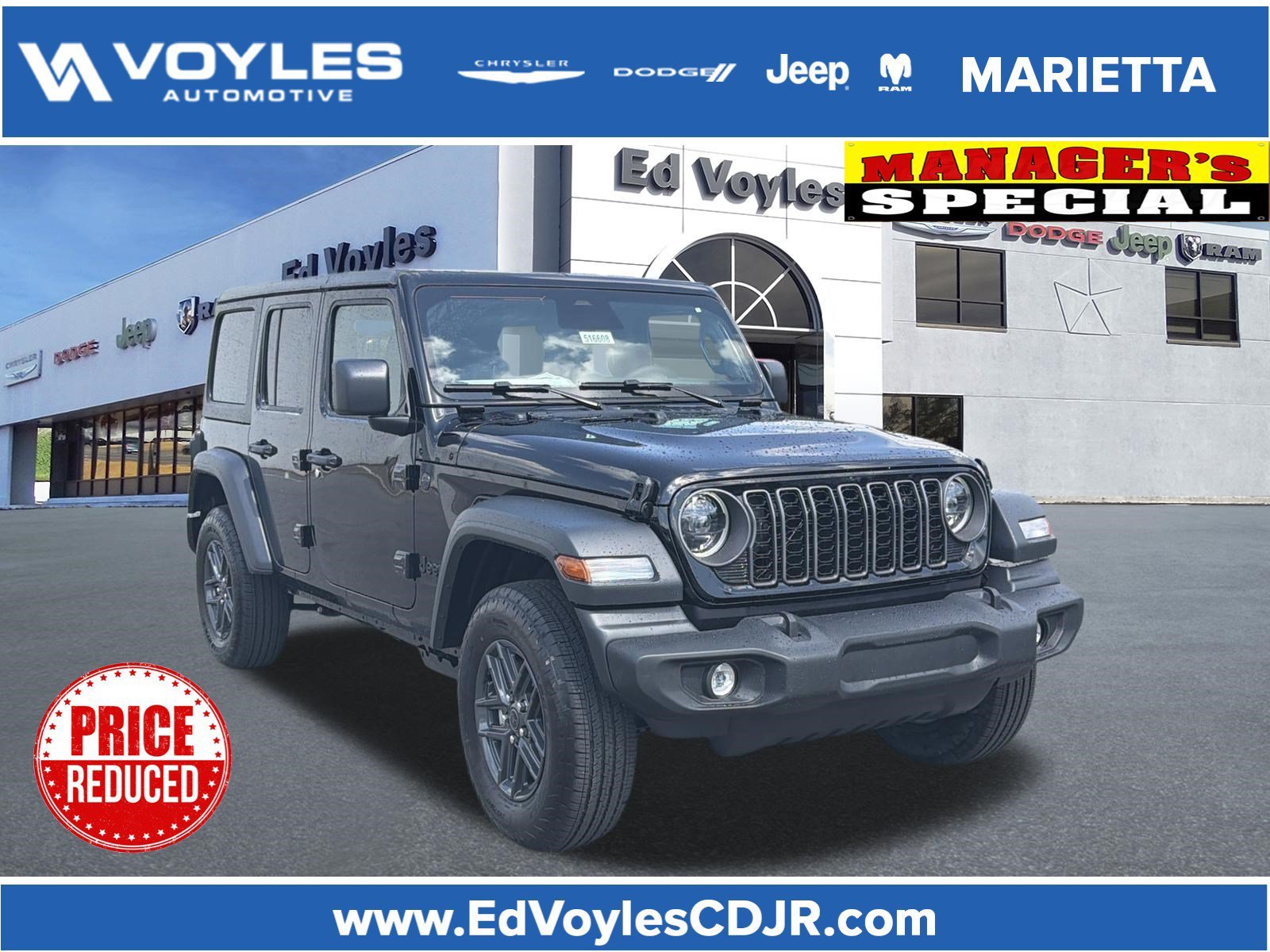 New 2026 Black Clearcoat Jeep Sport S image 1