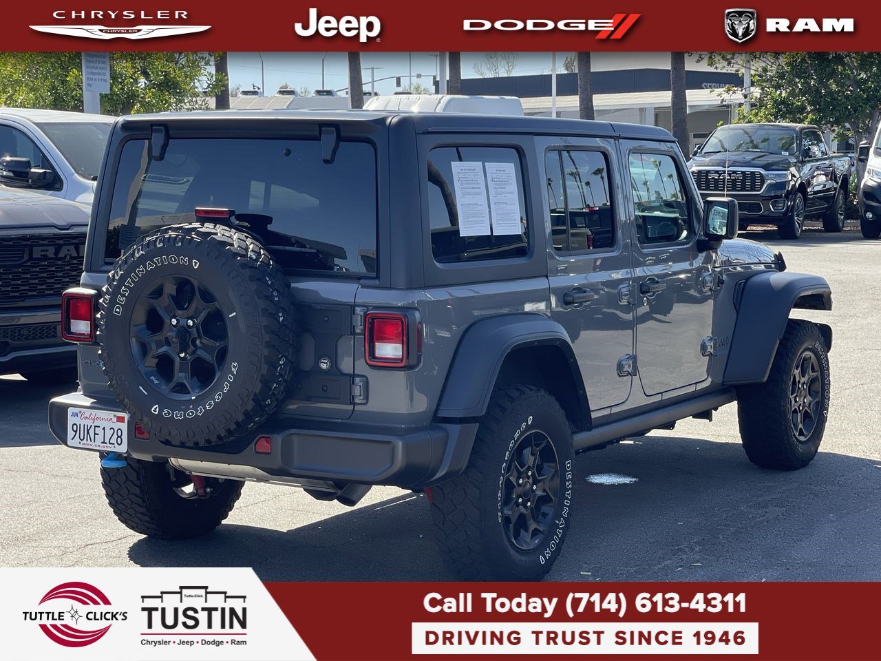 Used 2023 Sting-Gray Clearcoat Jeep 4DR 4WD image 6