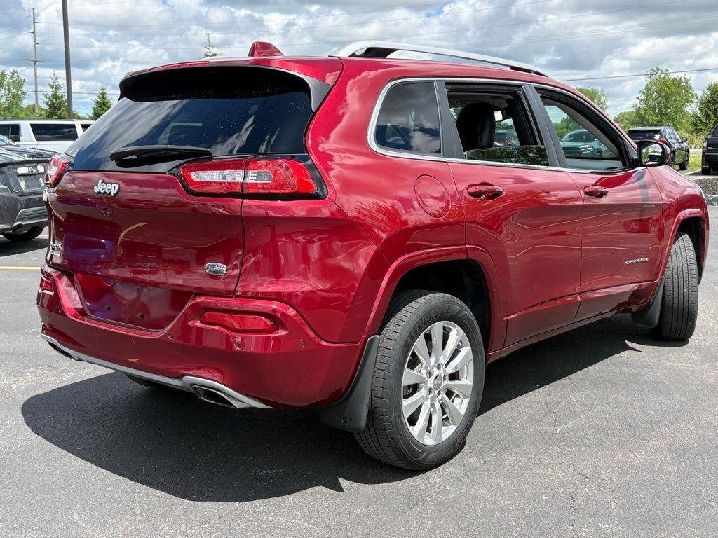 Used 2017 Deep Cherry Red Crystal Pearlc Jeep Overland image 5