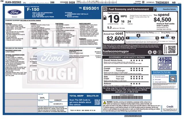 New 2026 Carbonized Gray Metallic Ford Lariat image 4