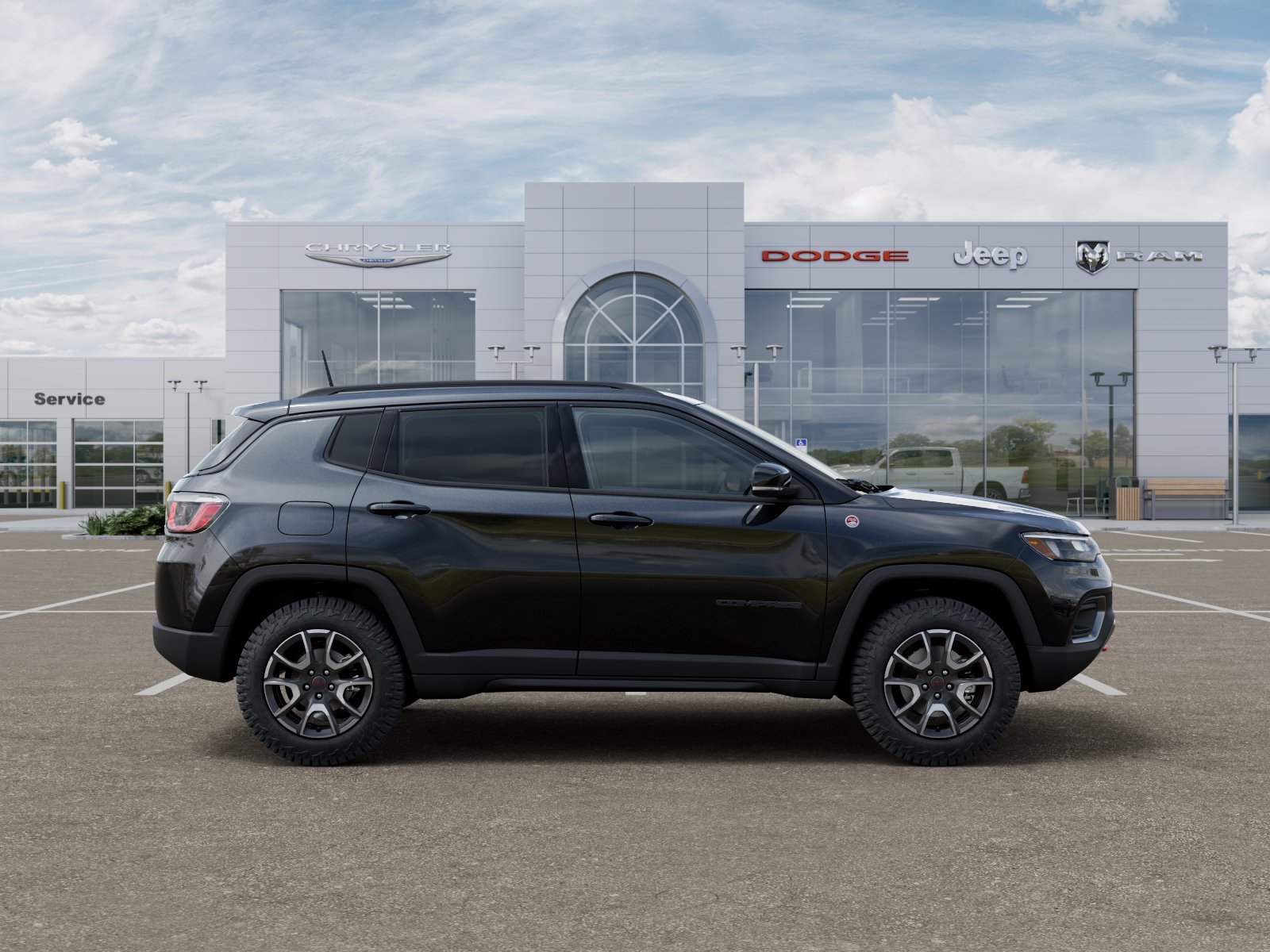 New 2026 Diamond Black Crystal Pearl-Coat Exterior Paint Jeep Trailhawk image 49