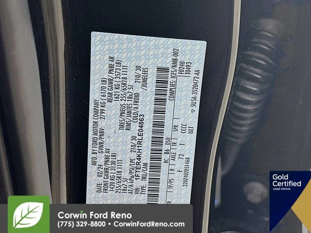 Used 2024 Shadow Black Ford Lariat image 34
