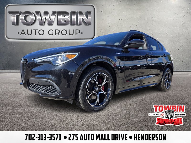 Used 2022 Vulcano Black Metallic Alfa Romeo VELOCE AWD image 1