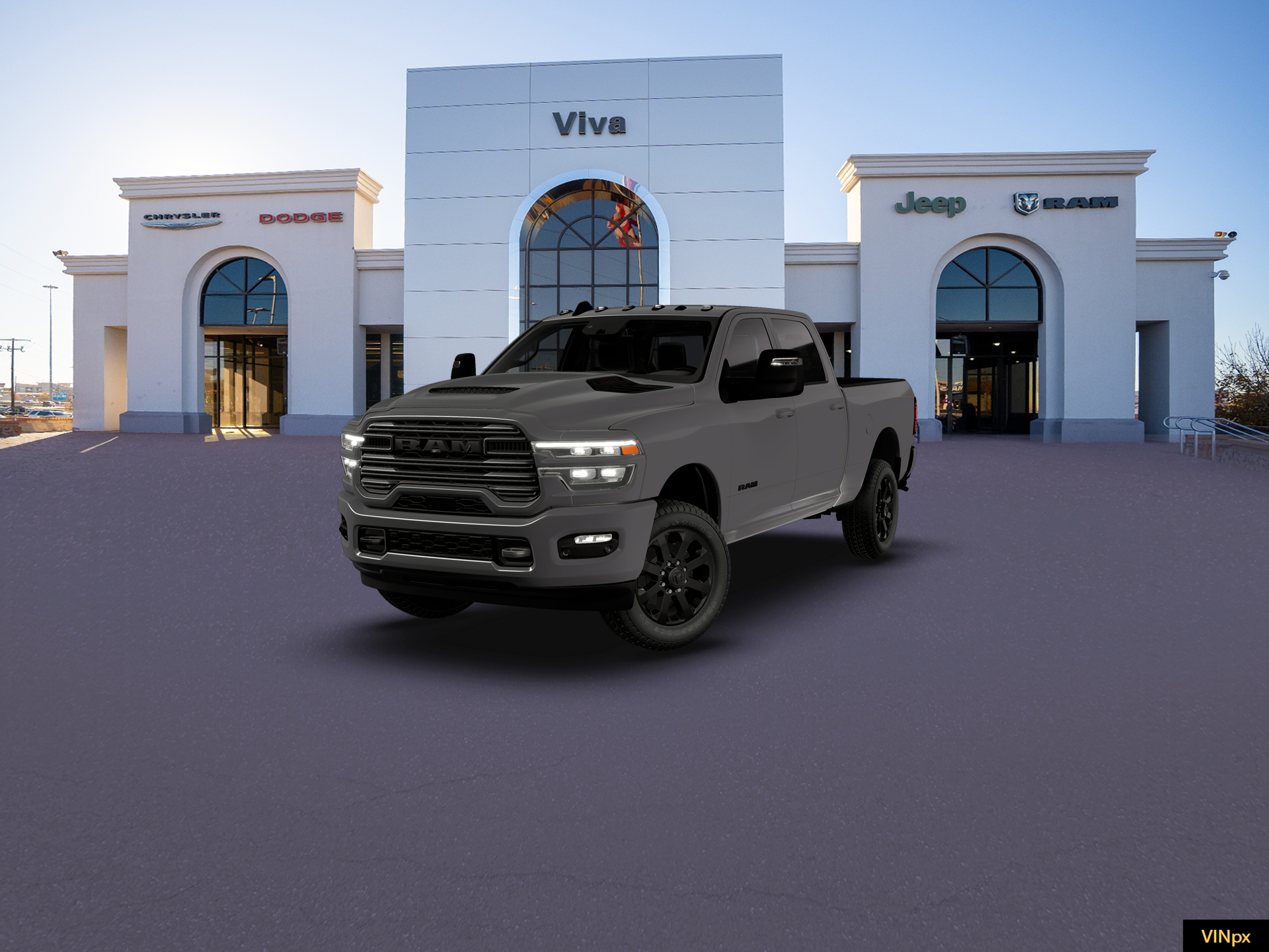 New 2026 Ceramic Gray Clear-Coat Exterior Paint RAM LARAMIE image 13
