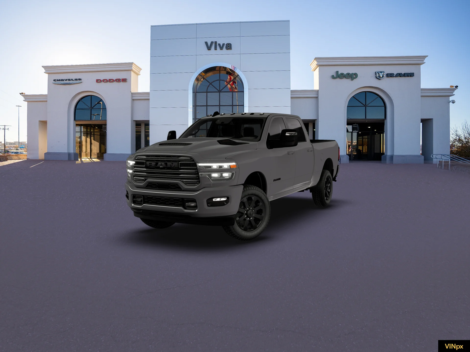 New 2026 Ceramic Gray Clear-Coat Exterior Paint RAM LARAMIE image 13