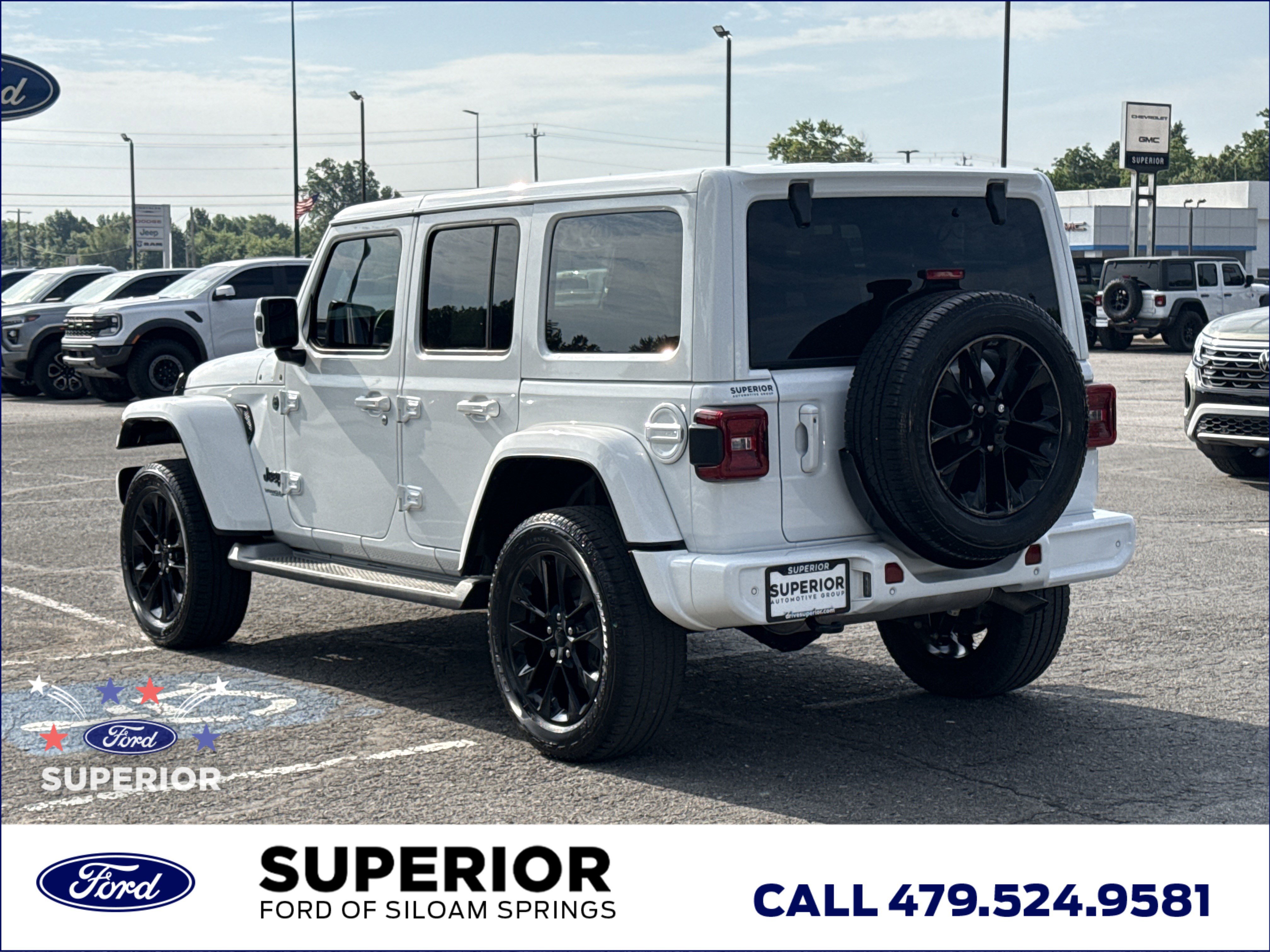 Used 2021 Bright White Clearcoat Jeep Unlimited Sahara High Altitude 4WD image 11
