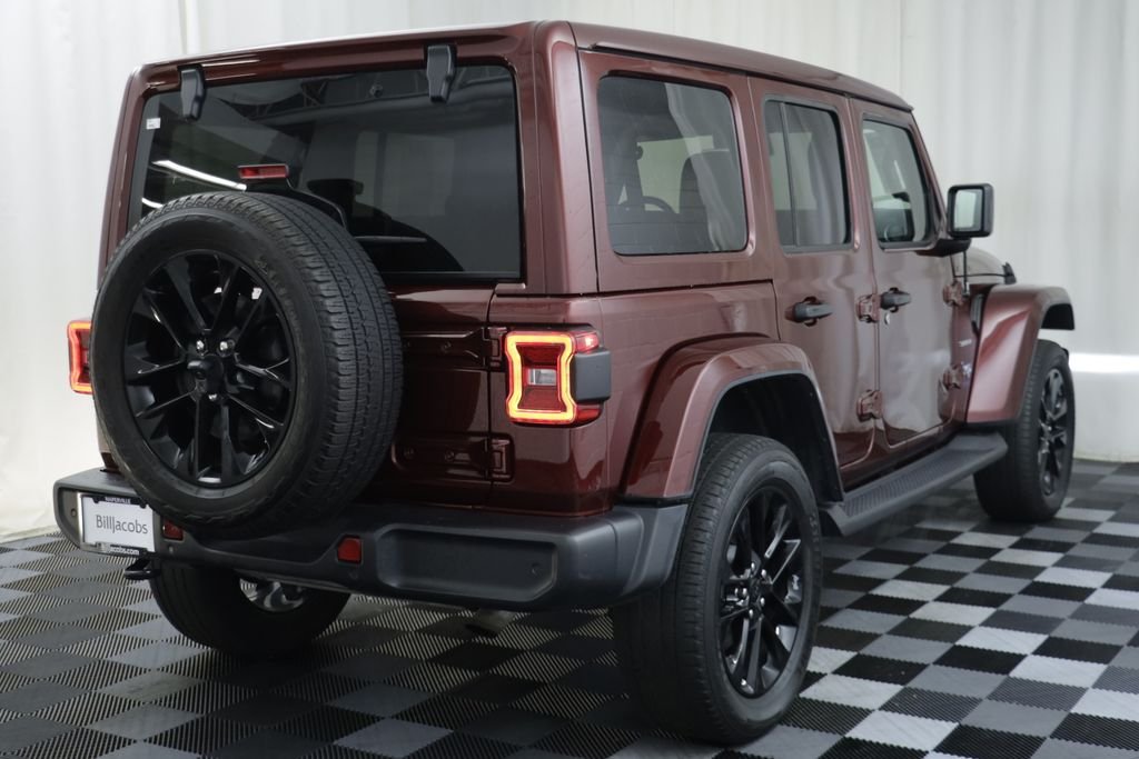 Used 2021 Snazzberry Pearlcoat Jeep Unlimited Sahara 4xe image 19