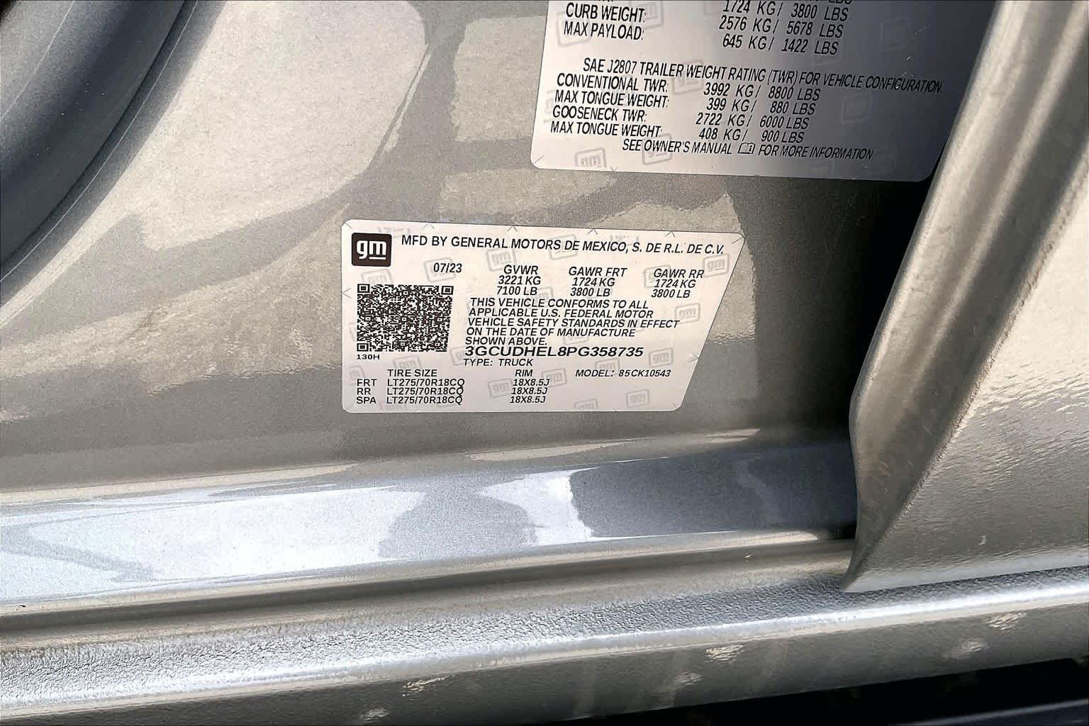 Used 2023 STERLING GRAY METALLIC Chevrolet ZR2 image 33