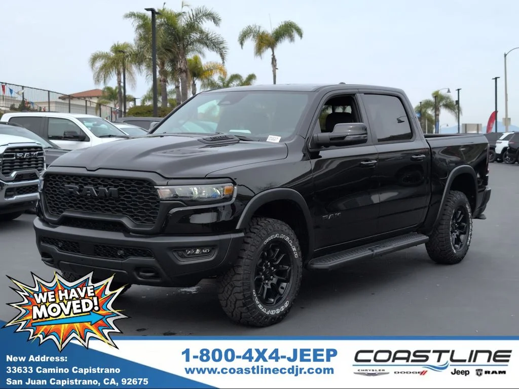 New 2026 Diamond Black Crystal Pearl-Coat Exterior Paint RAM Rebel image 1
