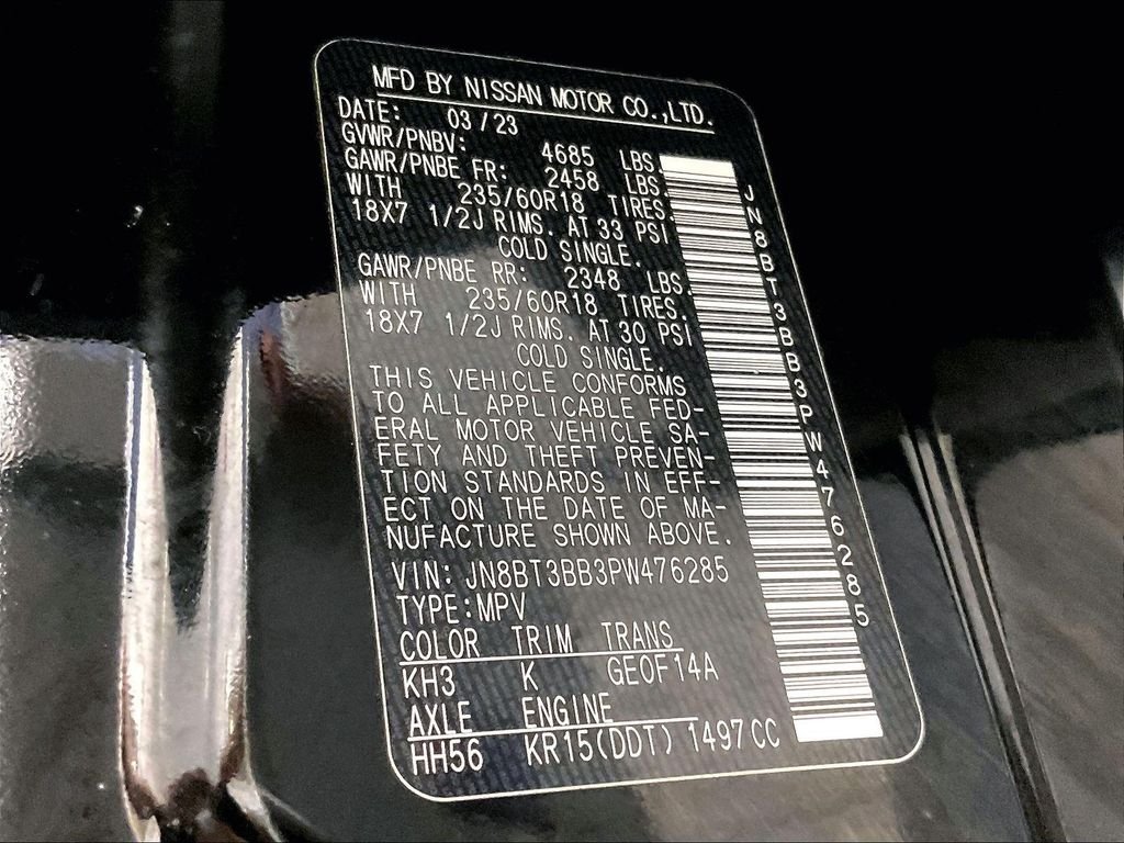 Used 2023 Black Nissan SV image 35